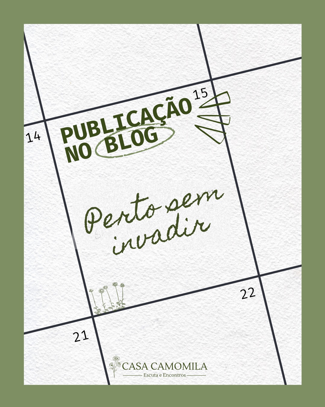 O analista não pode conhecer o paciente? Publicação no blog da Casa Camomila